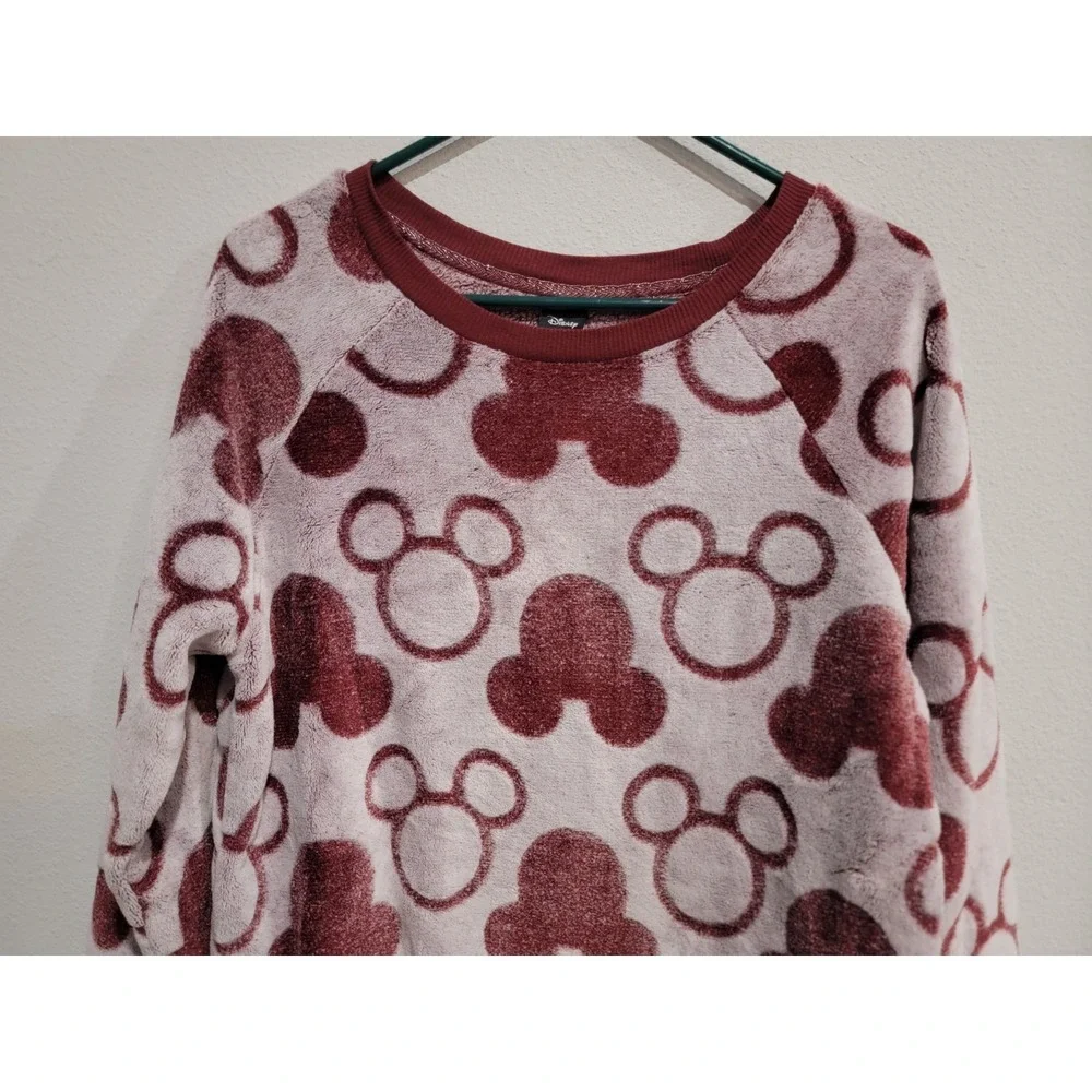 Mickey Mouse Disney Character Ladies' Fleece 2-piece Pajama Set‎ RED Large 12/14 - Picture 4 of 12